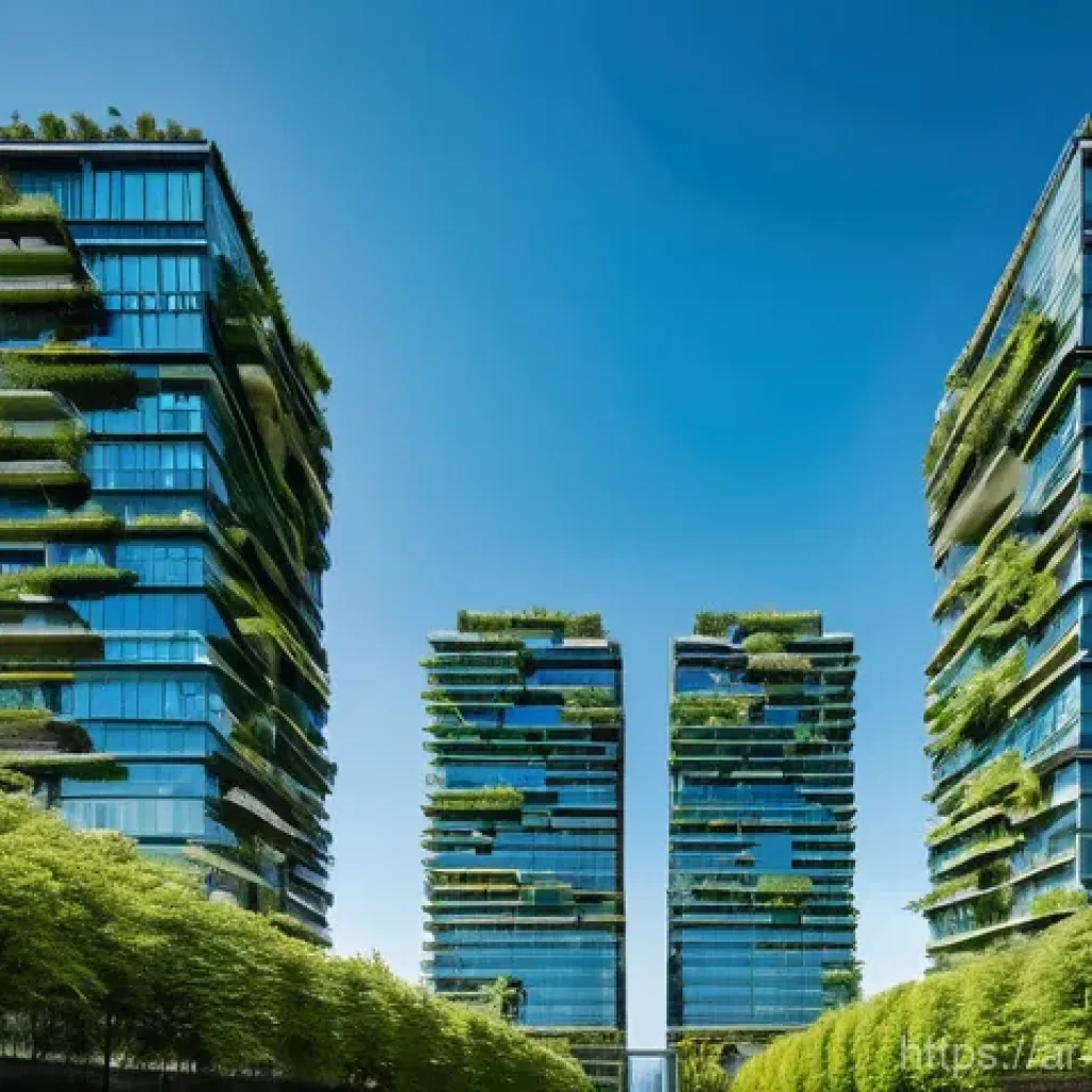 수직 숲 건물과 기후 적응 전략 - **Prompt 1: The Epiphany of a Green City**
A breathtaking, wide-angle shot of a modern city stre...