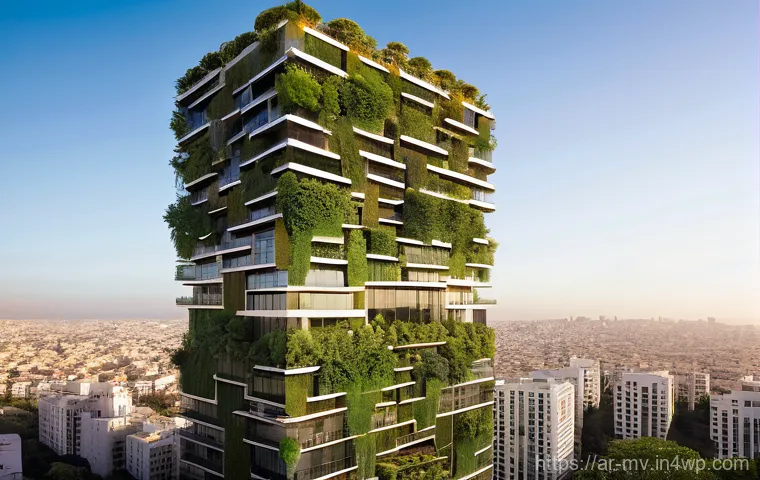 수직 숲 건물의 건축가 선정 기준 - **Prompt 1: The Visionary Architect and a Flourishing Vertical Oasis in a Modern Arab City**
    "A ...